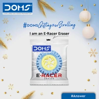 Doms Mini E-Racer Wheel Shape Eraser - 1 Piece