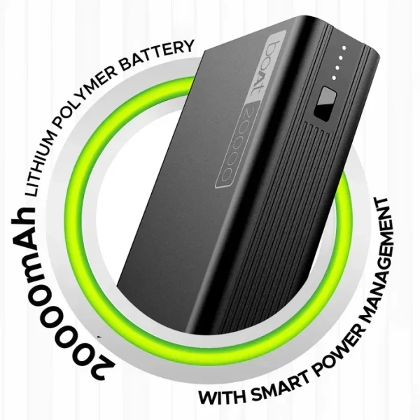 Boat Energy Shroom PB400 Power Bank 20000mAH - Black
