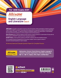 Arihant all in one English Language and Literature Class 9  CBSE Examination 2024 - 25
