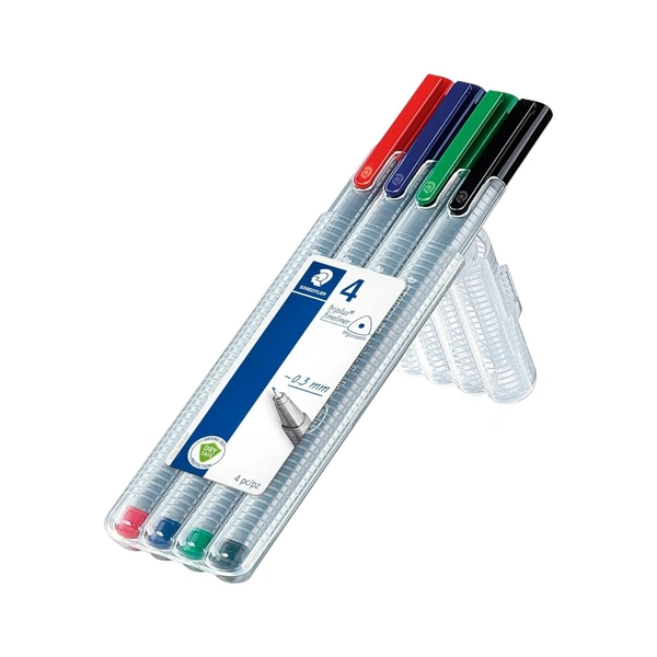 Staedtler Triplus Finliner 4 Colour Sets Art No. 334 SB4 Pack of 4 Piece