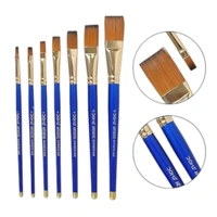 Doms Artistic Synthetic Brush Flat Set of 7