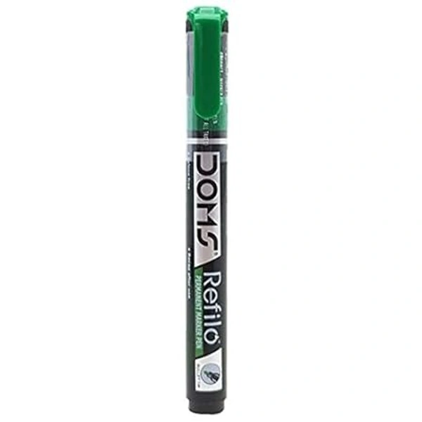 Doms Refilo Permanent Marker Pen - 1 Piece, Green