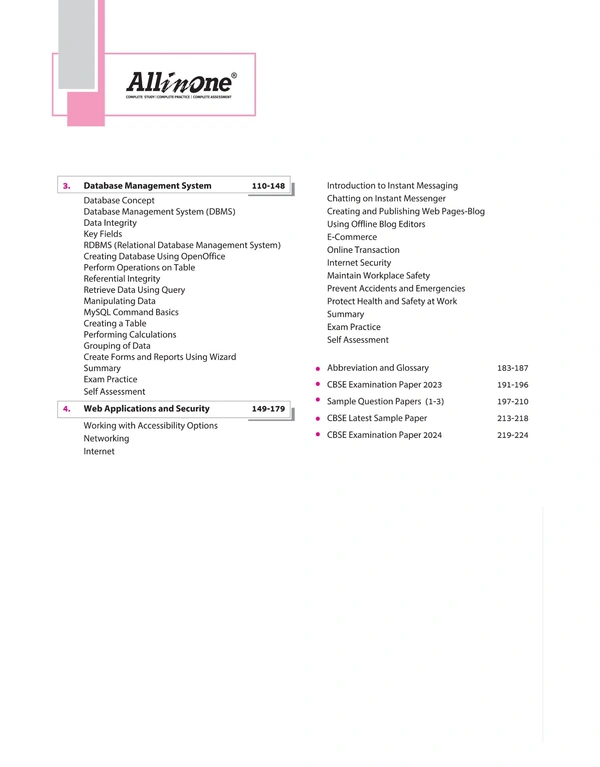 Arihant All in One Information Technology Class 10 CBSE Exams  2024 -25