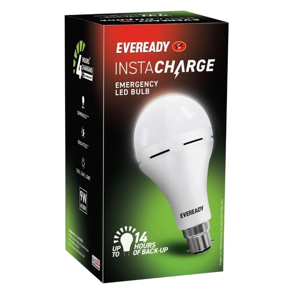 Eveready Instacharge Emergency LED Bulb 9W Pack of 1