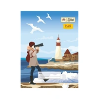 Lotus Plus Notebook Soft Cover Hindi Copy 18x24cms Pages 120 - 120