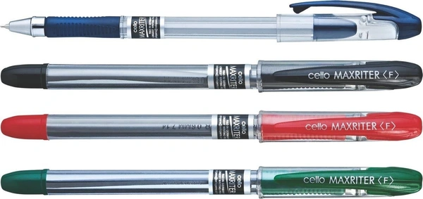 Cello Ball Pen Maxriter - 10 Pieces, Blue
