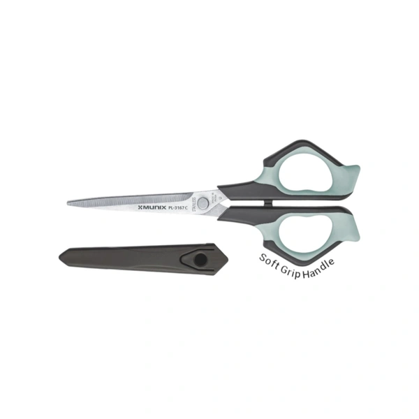 Kangaro Munix Scissors PL3167C / 168mm - 1 Piece, 6.6 inch, Cyan Aqua