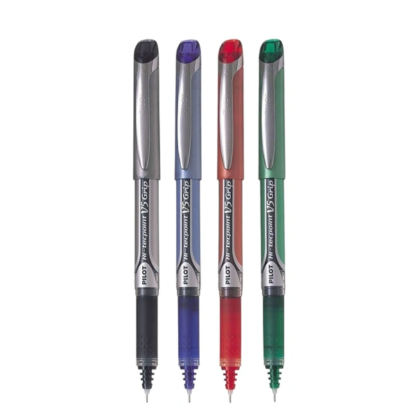 Pilot Hi Tecpoint V5 Grip Roller Ball Pen  - Red