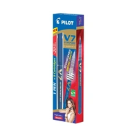Pilot V7 Hi Tecpoint Cartridge System Roller Ball Pen - 1 Piece, Blue