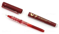 Pilot V7 Hi Tecpoint Cartridge System Roller Ball Pen - 1 Piece, Red