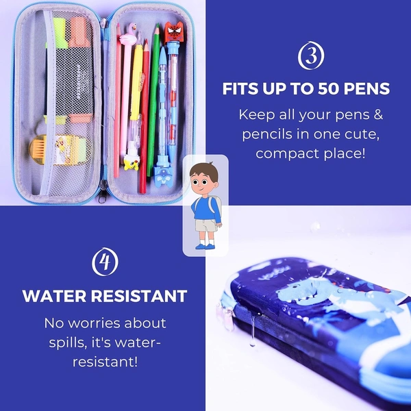 ABG Pencil Box Boy, Pencil Box Girl, Pencil Pouch for Girl, Pouch Boy, Pencil Case, Compass, Pencil Box Kid, Unicorn Pouch, School Box, Organizer Compass Box for Boy