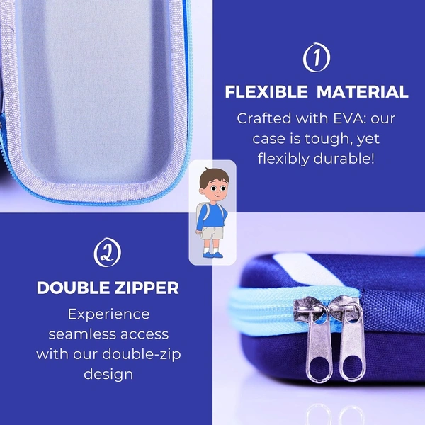 ABG Pencil Box Boy, Pencil Box Girl, Pencil Pouch for Girl, Pouch Boy, Pencil Case, Compass, Pencil Box Kid, Unicorn Pouch, School Box, Organizer Compass Box for Boy