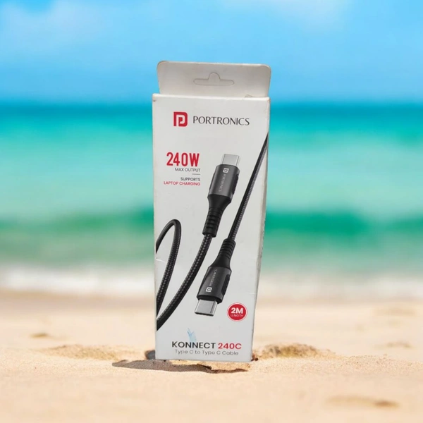 Portronics 80w Type  C to Type C Fast Charging USB Cable