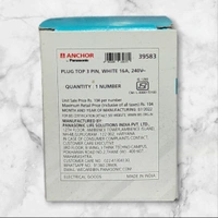 ANCHOR Anchor Super Plug Top 3 Pin , White 16A, 240V