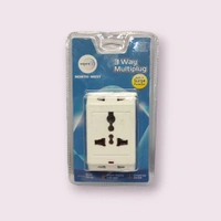 Wipro 3 Way Multiplug Adaptor with 1 Universal Sockets 6A, 240V, 50Hz