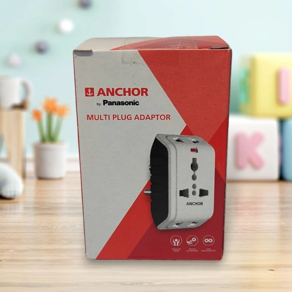 ANCHOR Anchor 3 Pin Multi Plug Universal Socket 6A, 250V - 50 Hz