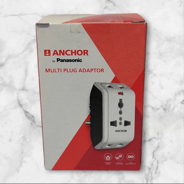 ANCHOR Anchor 3 Pin Multi Plug Universal Socket 6A, 250V - 50 Hz