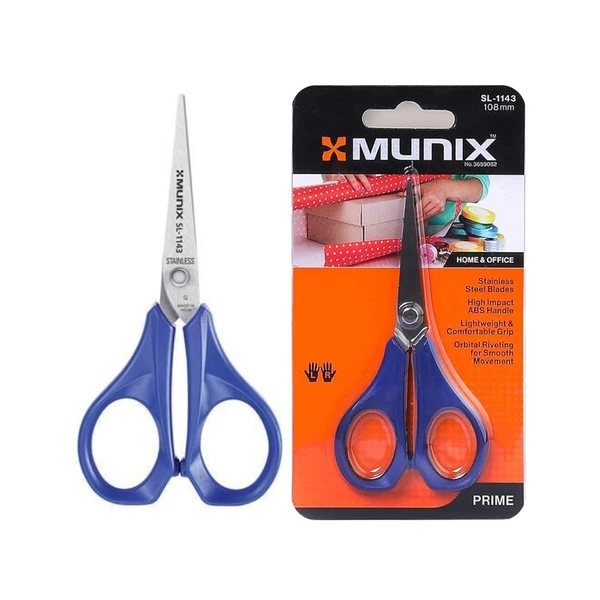 Kangaro Munix Scissors SL1143 / 108mm - 1 Piece, 4.2 inch, Blue