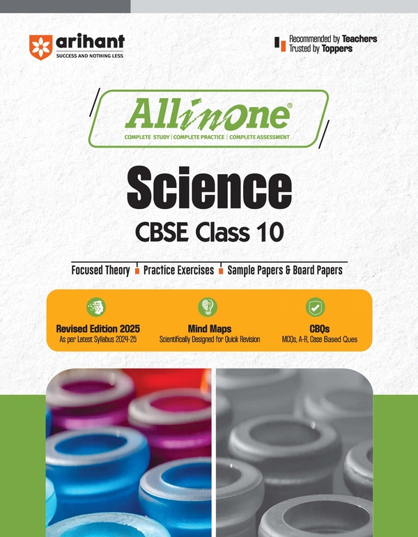 Arihant all in one Science Class 10 CBSE Exam 2024 - 25