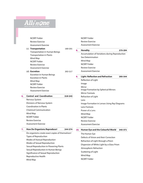 Arihant all in one Science Class 10 CBSE Exam 2024 - 25