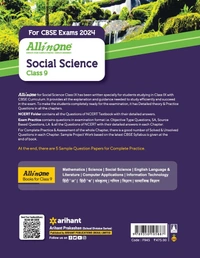 Arihant all in one Social Science Class 9  CBSE Examination 2024 - 25