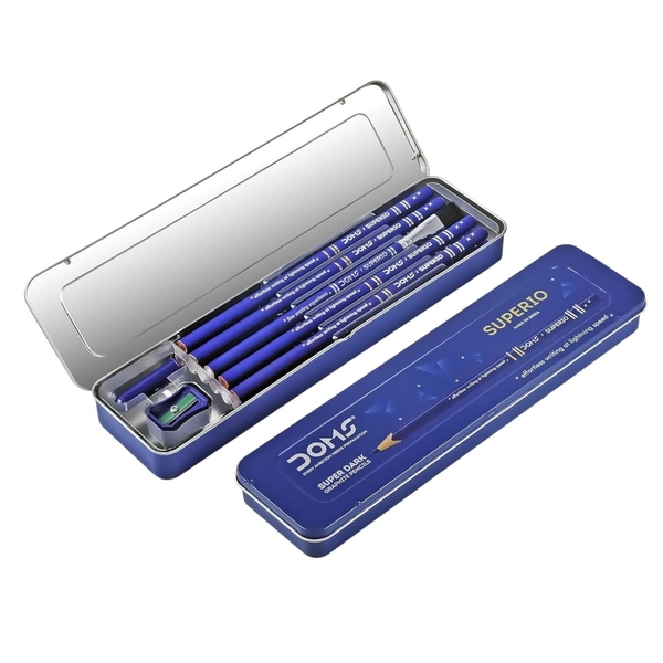 Doms Superio Super Dark  Eraser Pencil with Brush