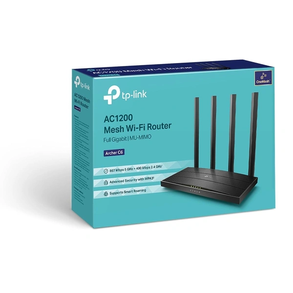 TP Link AC1200 Mesh Wi Fi Router Speed up to 867 Mbps 5 GHz + 400 Mbps 2.4 GHz