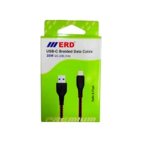 ERD USB C Braided Data Cable 35W 1 Meter UC238