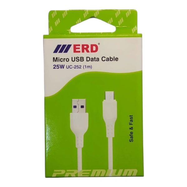ERD Micro USB Data Cable 25W 1 Meter UC-252 - 1, White
