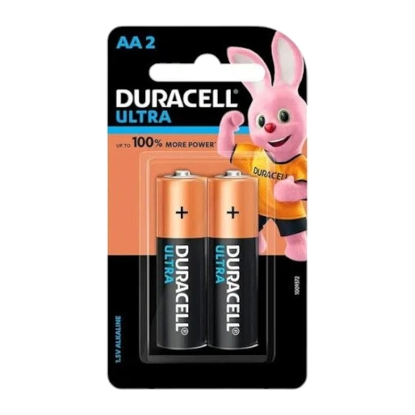 Duracell Ultra Alkaline AA Batteries Pack of 2