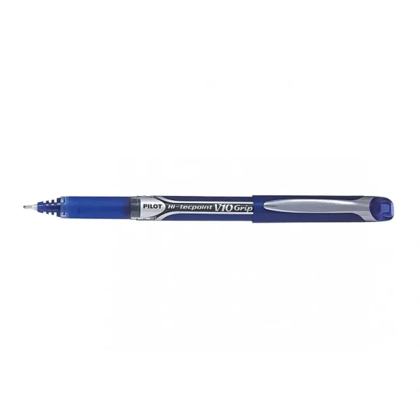 Pilot Hi Tecpoint V10 Grip Roller Ball Pen Blue - 1 Piece, Blue