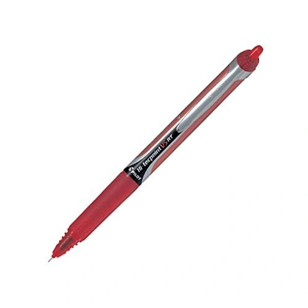 Pilot Hi Techpoint V5 RT Roller Ball Pen  - 1 Piece, Red