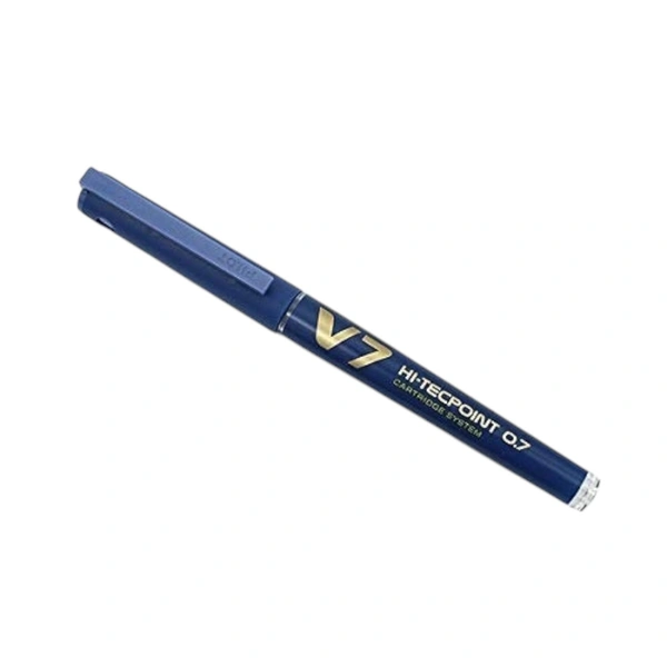 Pilot V7 Hi Tecpoint Cartridge System Roller Ball Pen - 1 Piece, Blue