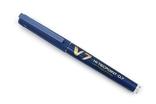Pilot V7 Hi Tecpoint Cartridge System Roller Ball Pen - 1 Piece, Blue