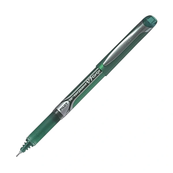 Pilot Hi Tecpoint V7 Grip Roller Ball Pen  - Green