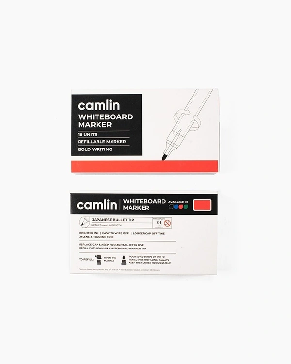 Camlin Whiteboard Marker Red Colour 1 Piece - Red