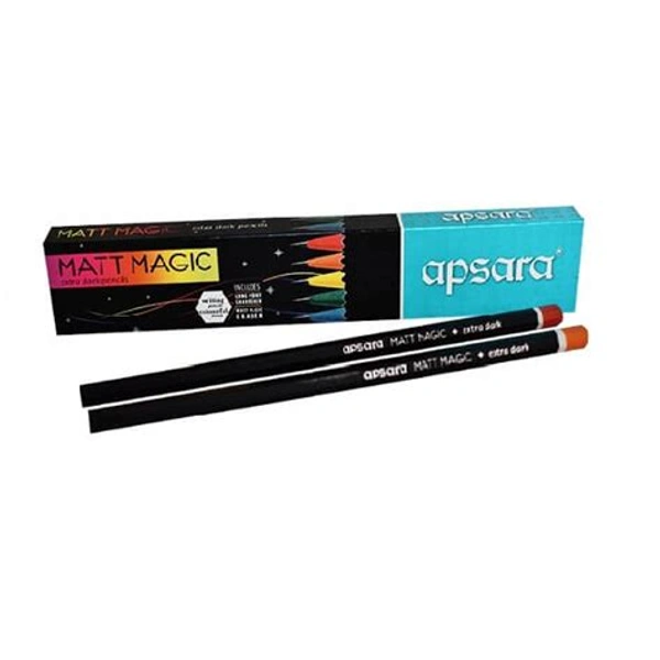 Apsara Matt Magic Extra Dark Pencils Pack of 10 Pieces