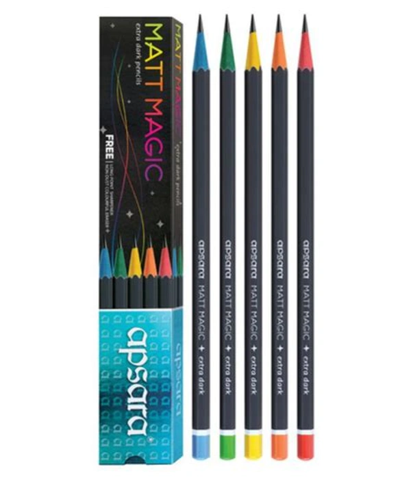 Apsara Matt Magic Extra Dark Pencils Pack of 10 Pieces