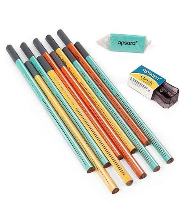 Apsara TRIGA extra dark pencils Pack of 10 Piece