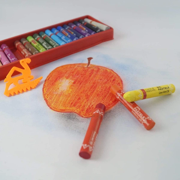 Camel Oil Pastels 25 Shade Plastic Box Pack