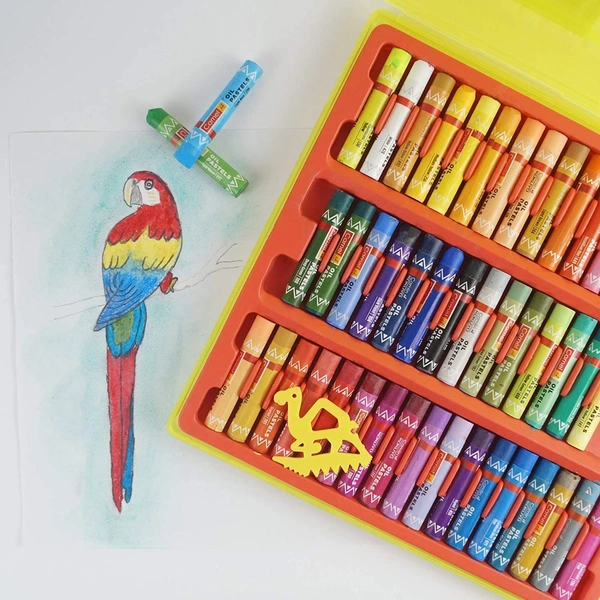 Camel Oil Pastels 50 Shade Plastic Box Pack