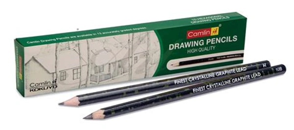 Camlin Drawing Pencils HB,2B,3B,4B,6B,8B Pack of 6 Piece