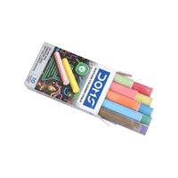 Doms Dustless Coloured Chalk - 10 Pieces