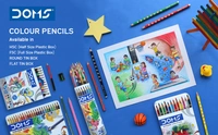Doms Colour Pencils 24 Shades Full Size -