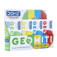 Doms Mathematical Drawing Instruments Box & Geometry Box Yellow Colour Pack of 1