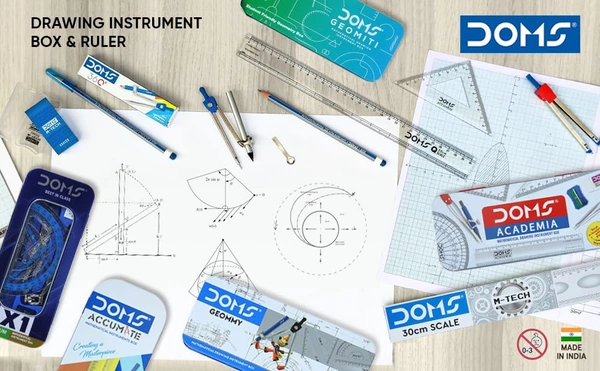 Doms Geommy Mathematical Drawing Instruments Box & Geometry Box Pack of 1