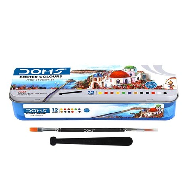 Doms Poster Colours for Students 12 Shades -