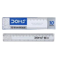 Doms Q Transparent Scale 15cm - 5 Pieces