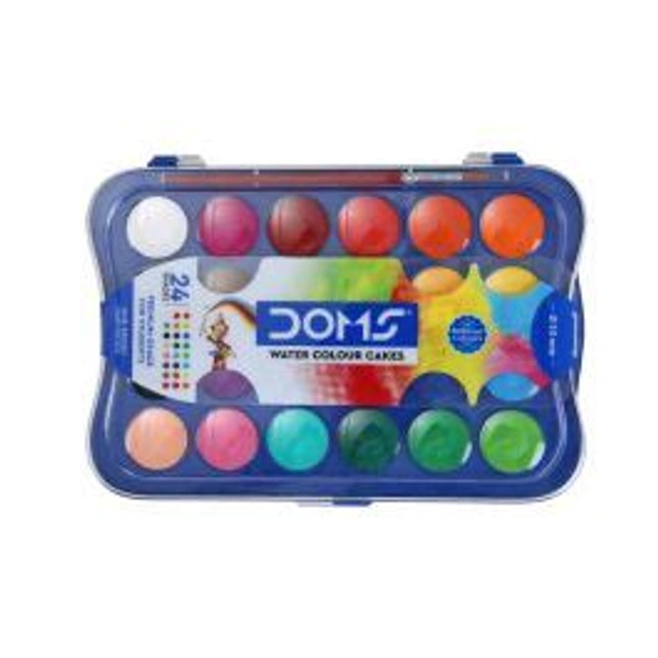 Doms Water Colour Cakes 24 Shades 30mm -