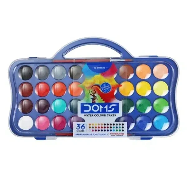 Doms Water Colour Cakes 36 Shades 30mm -